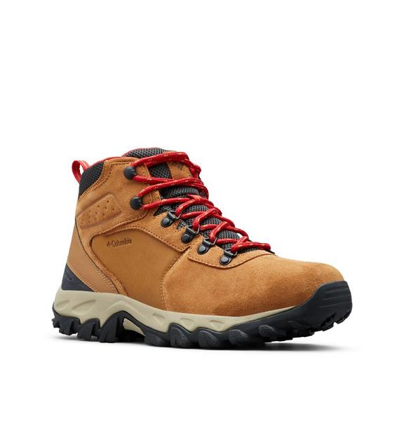 Columbia Newton Ridge Plus II Waterproof Boots Brown Red For Men's NZ43079 New Zealand